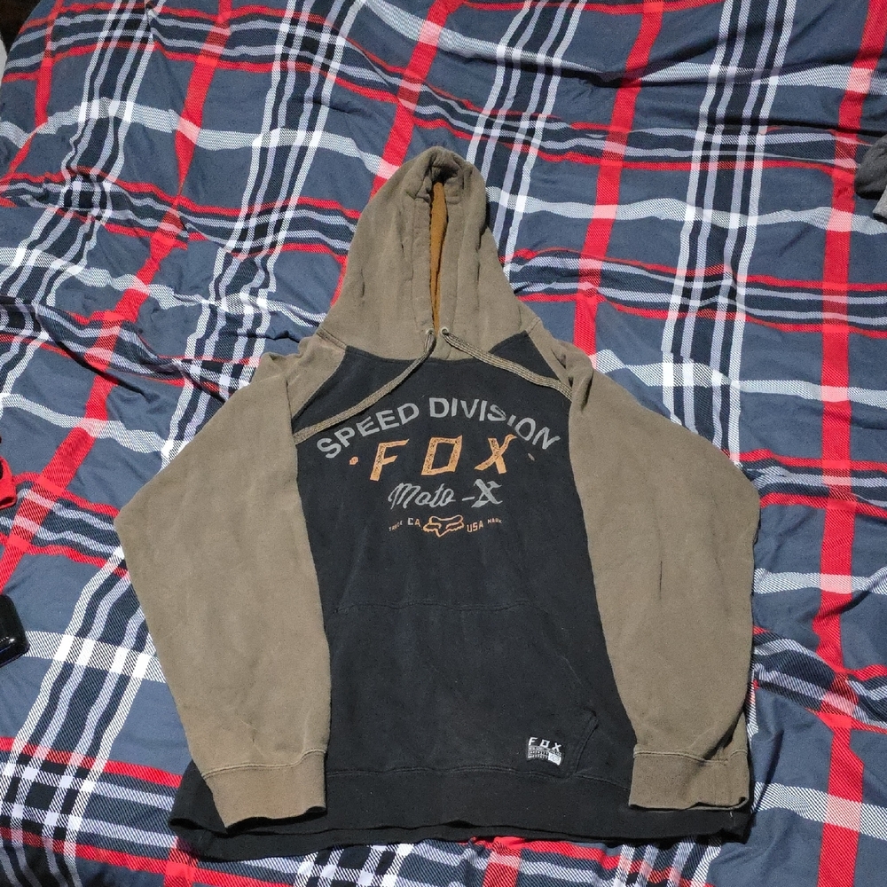 Fox Speed Division Hoodie - Black and Brown